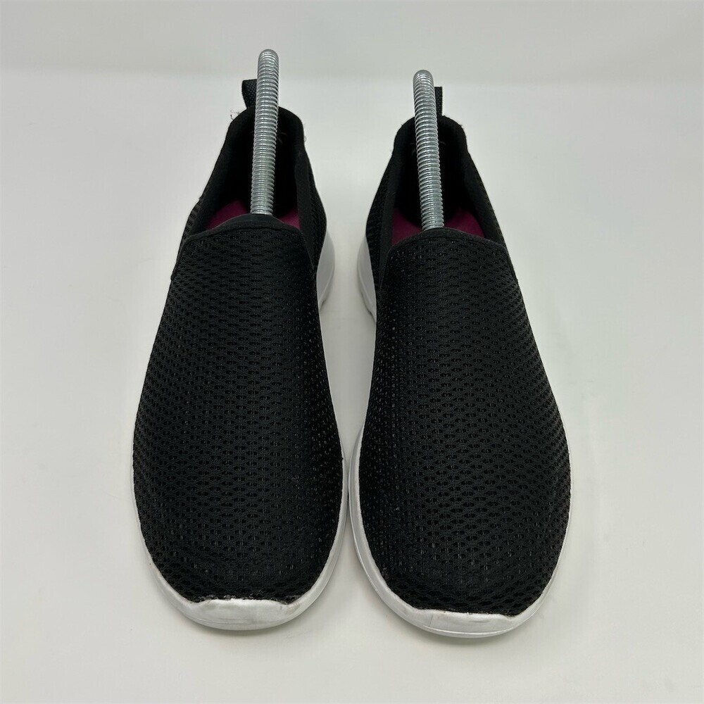 Skechers GOwalk Joy Women's Slip-On Walking Shoes Black White Lightweight Size 7 - Picture 5 of 13